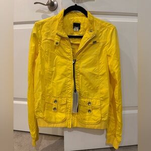 NWT Miss Sixty Bright Yellow Utility Jacket
